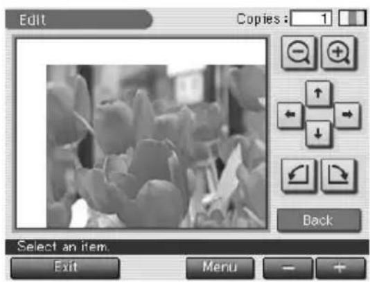 SONY DPP-EX7 - Cambio del tamaño y la posición de la imagen - 3