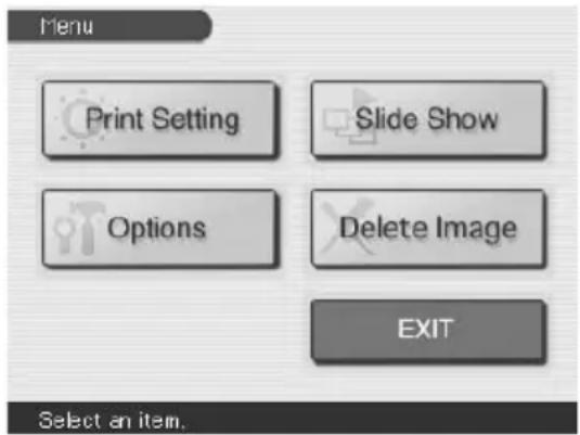 SONY DPP-EX7 - Fonctions du menu - 1