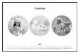 SONY DPP-EX7 - Création d'un calendrier - 1