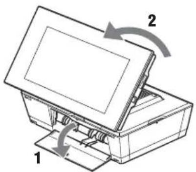 SONY DPP-F800 - Installation de cet appareil en position d'impression (à plat) - 1
