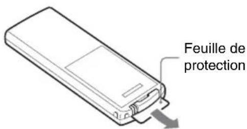 SONY DPP-F800 - Préparation de la télécommande - 1