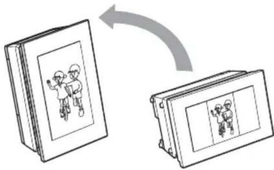 SONY DPP-F800 - Installation dans le sens Portrait ou Paysage - 2