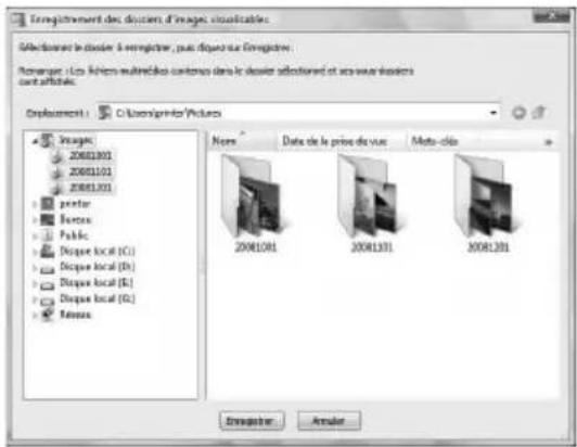 SONY DPP-FP67 - Sélectionnez le dossier à enregistrer et cliquez sur « Enregistrer ». - 1