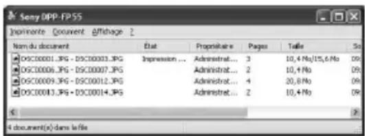 SONY DPP-FP55 - Pour arrêter l'impression - 1