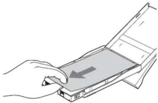 SONY DPP-FP55 - Insertion du papier d'impression - 5