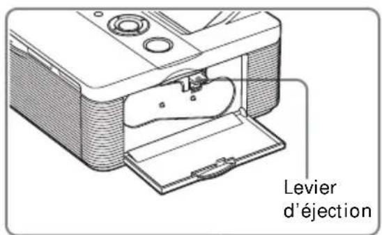 SONY DPP-FP55 - Retrait de la cartouche d'impression - 1