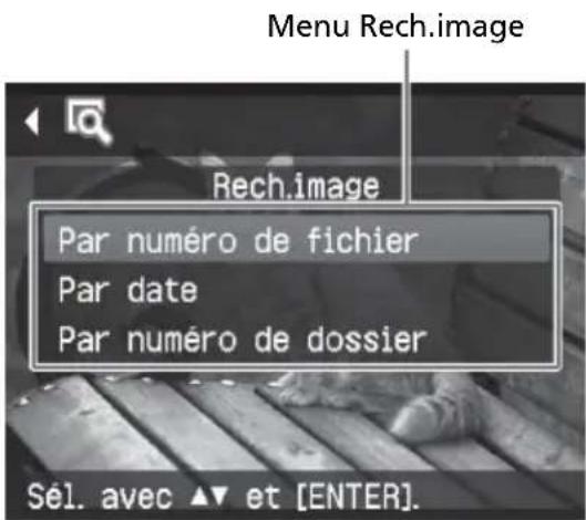 SONY DPP-FP55 - Appuyez sur ◀/▷ pour sélectionner 📄 (Rech.image), puis appuyez sur ENTER. - 1
