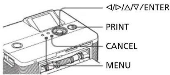 SONY DPP-FP55 - Touches à utiliser dans le menu Creative Print - 1