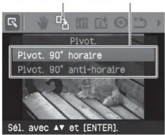SONY DPP-FP55 - Rotation d'une image - 1