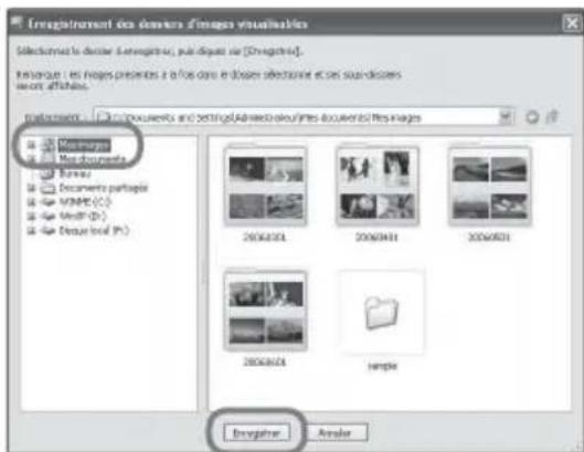 SONY DPP-FP55 - Pour enregistrer un dossier de navigation - 2