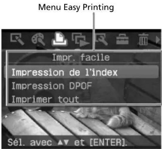 SONY DPP-FP55 - Appuyez sur ◀/▷ pour sélectionner 📋 (Easy Printing), puis appuyez sur ENTER. - 1