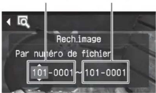 SONY DPP-FP55 - - Lorsque vous sélectionnez « Par numéro de fichier » : - 1