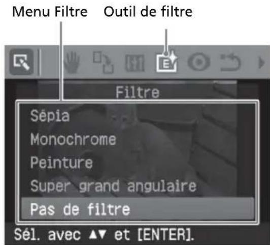 SONY DPP-FP55 - Ajout d'un filtre spécial à une image - 1