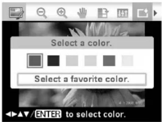 Select a color. Select a favorite color.