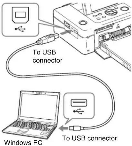 To USB connector Windows PC To USB connector