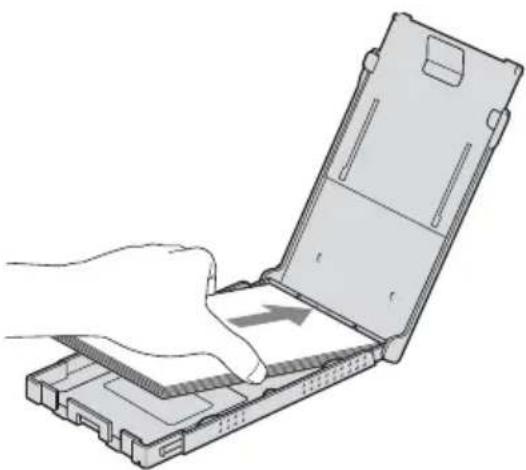 SONY DPP-FP97 - Set the print paper into the paper tray. - 1