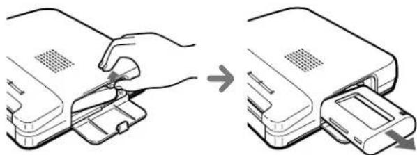 SONY DPP-M55 - To remove the used print cartridge - 1
