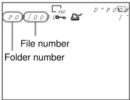 P O O / O O O U 640 U ^ P O * O @ File number Folder number