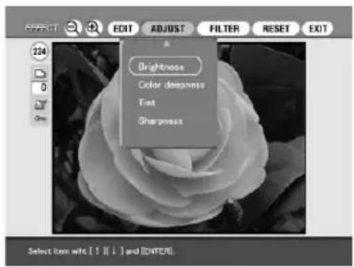 SONY DPP-SV88 - Ajuste de las fotografías - 1