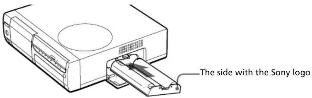 The side with the Sony logo