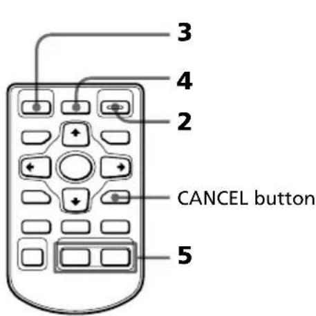 3 4 2 CANCEL button 5
