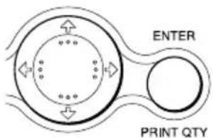 SONY DPP-SV88 - Press the arrow (◄/►/↑/▼) button to move the yellow frame (cursor) to the image you want to print, then press ENTER/PRINT QTY. - 1