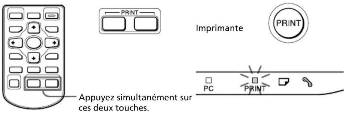 PRINT Imprimante PRINT Appuyez simultanément sur ces deux touches. PC PRINT