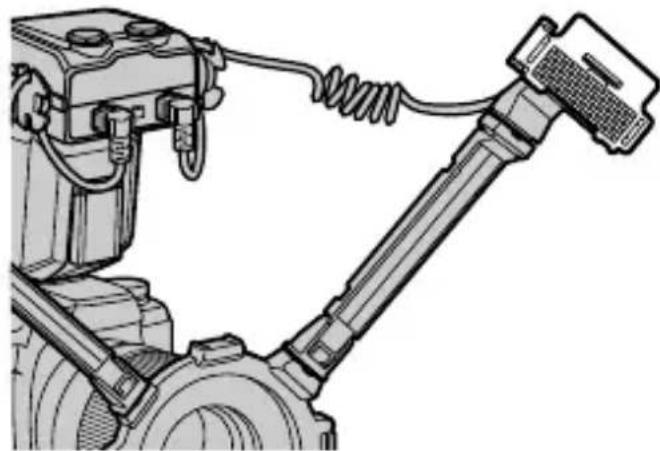 SONY HVL-MT24AM - Removing the cord reel - 2