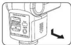 NISSIN Di466 - Inserting batteries - 1