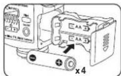 NISSIN Di466 - Inserting batteries - 2