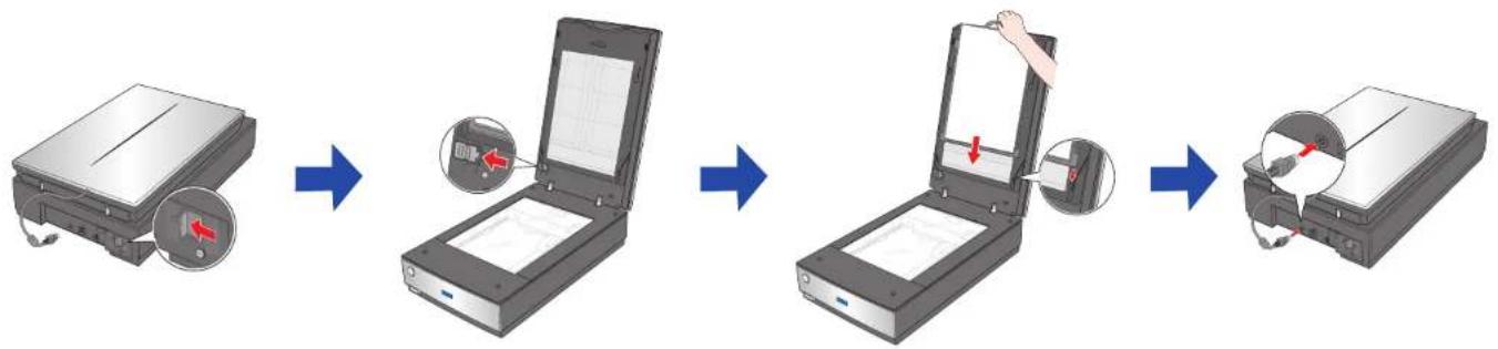 EPSON Perfection V750 Pro - Unlock and assemble • Déverrouillez et assemblez - 1