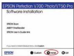 EPSON Perfection V750 Pro - stall software • Installez les logiciels - 3