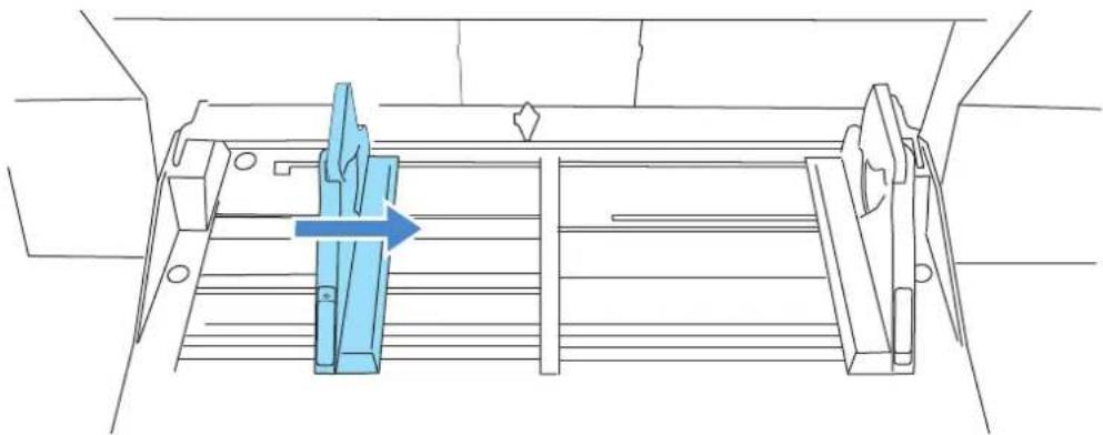 FUJITSU fi-5950 - Move the other side guide to the desired position while pressing down the lock lever. - 1