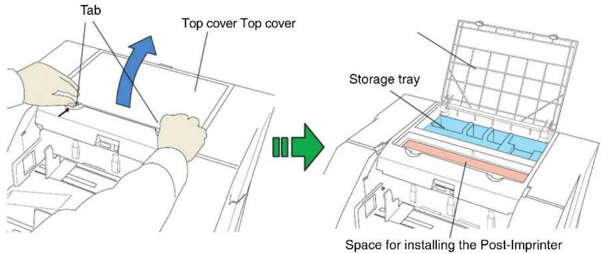 FUJITSU fi-5950 - ■ Opening the Top Cover - 1