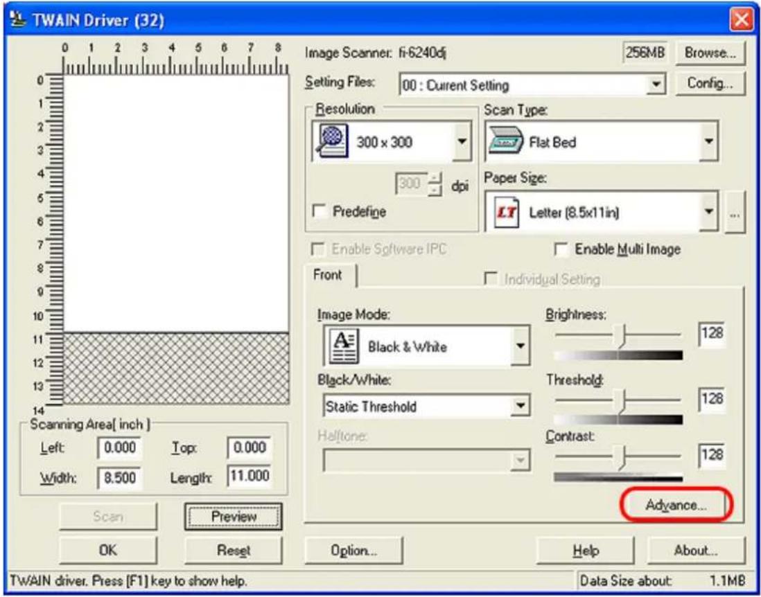 FUJITSU fi-6130 - Excluding a Color from Images (Dropout Color) - 2