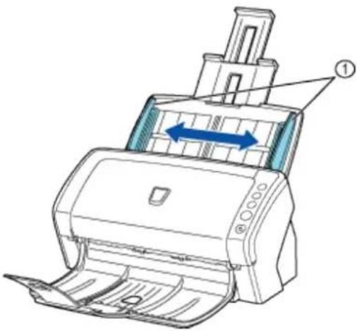 FUJITSU fi-6130 - Adjust the side guides to the width of the documents. - 1