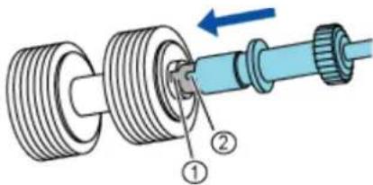 FUJITSU fi-6130 - Remove the Brake roller from the scanner. - 4