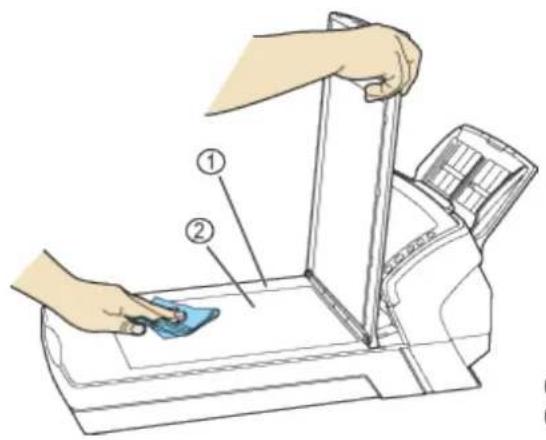 FUJITSU fi-6130 - Cleaning the Flatbed [fi-6230 only] - 2