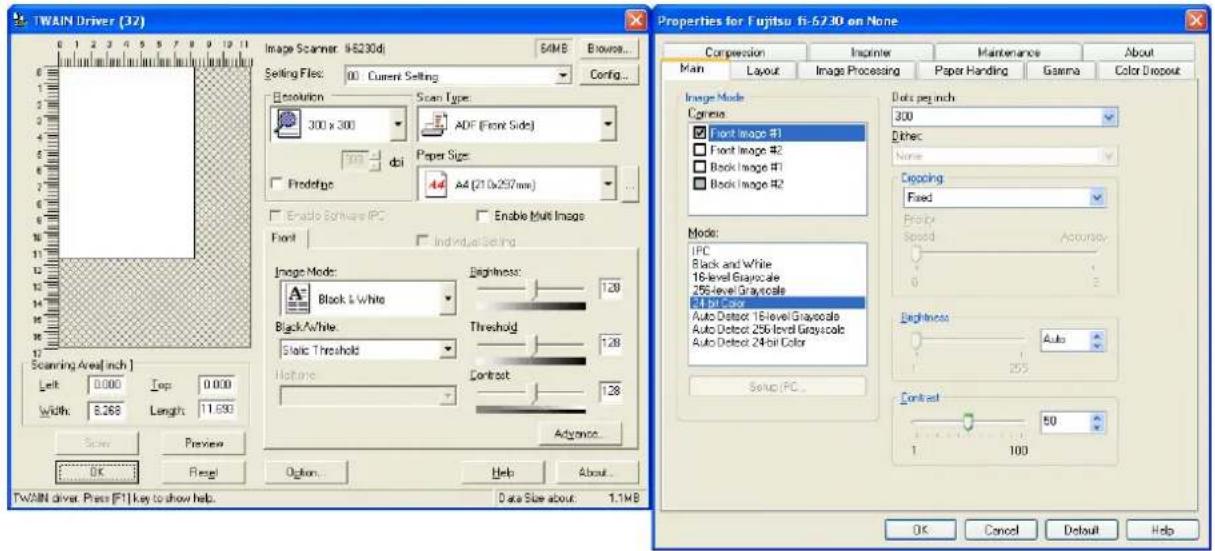 FUJITSU fi-6130 - Configure various settings for scanning documents. - 1