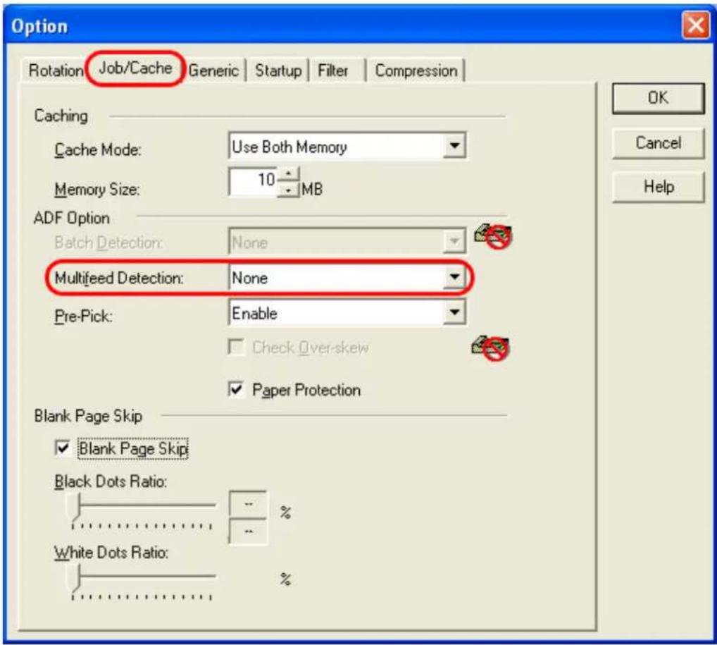 FUJITSU fi-6240 - Select the [Job/ Cache] tab. - 1