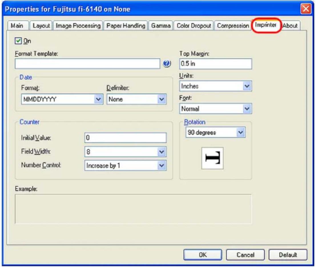 FUJITSU fi-6240 - [Imprinter] Tab - 1