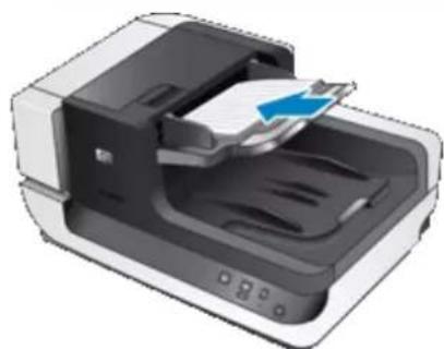 HP Scanjet Flow N9120 fn2 - Procédure de chargement des documents - 5