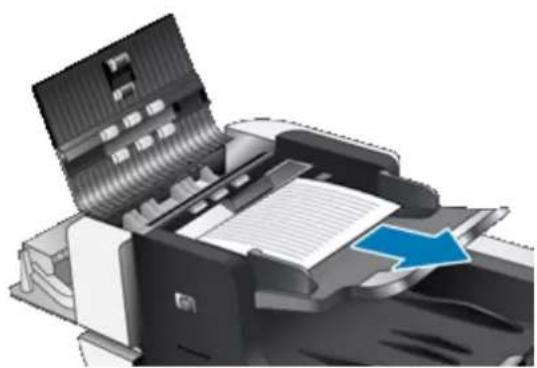 HP Scanjet Flow N9120 fn2 - Suppression d'un bourrage papier dans le bac d'alimentation automatique - 2