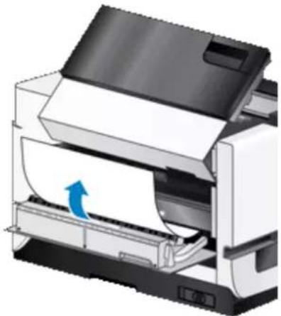 HP Scanjet Flow N9120 fn2 - Suppression d'un bourrage papier dans le bac d'alimentation automatique - 3