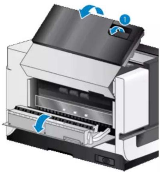HP Scanjet Flow N9120 fn2 - Suppression d'un bourrage papier dans le bac d'alimentation automatique - 1