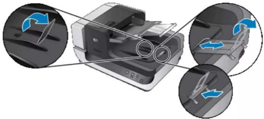 HP Scanjet Flow N9120 fn2 - Procédure de chargement des documents - 1