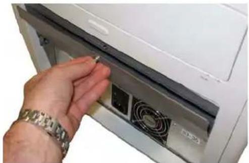 KODAK Ngenuity 9150 - Installing the straight pass-through adapter - 1