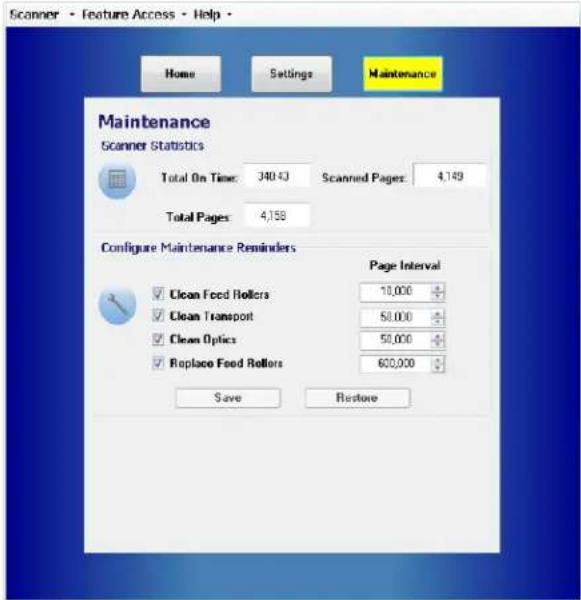 KODAK Ngenuity 9150 - Maintenance button - 1