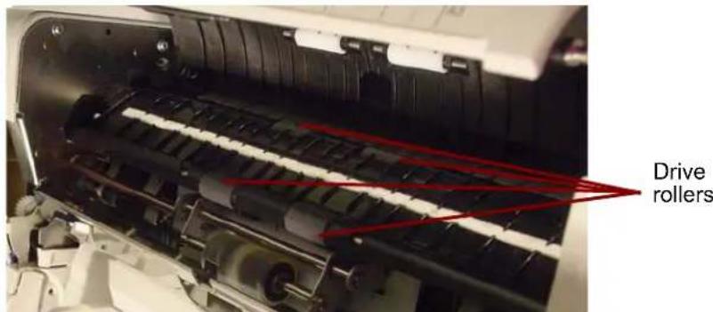 KODAK Truper 3210 - Cleaning the drive rollers and free rollers in the ADF - 1