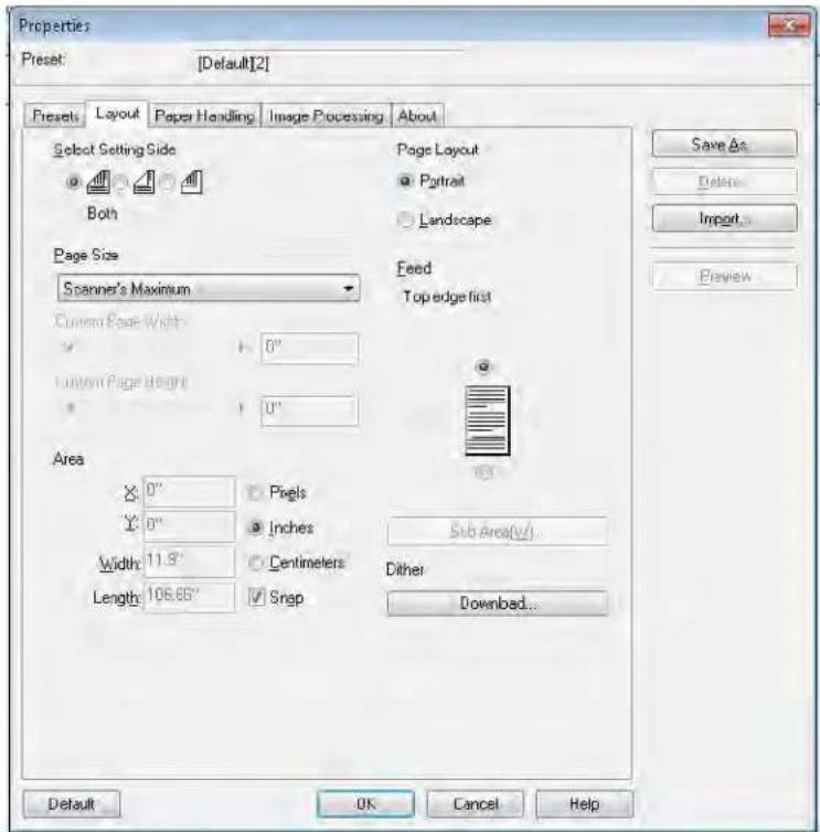 KODAK Truper 3210 - When the scanner is connected, select Source>Advanced Properties to setup your scanner properties. - 3